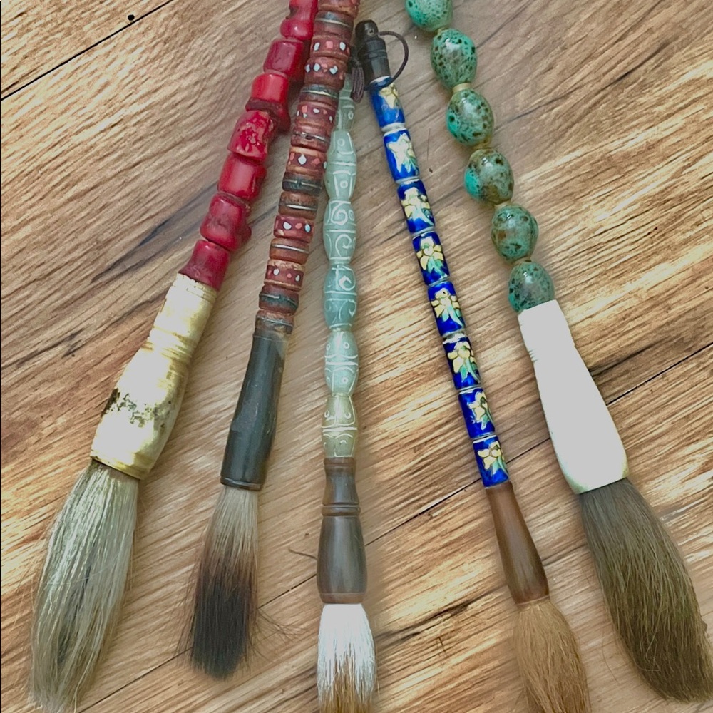 Vintage Chinese Calligraphy Brushes